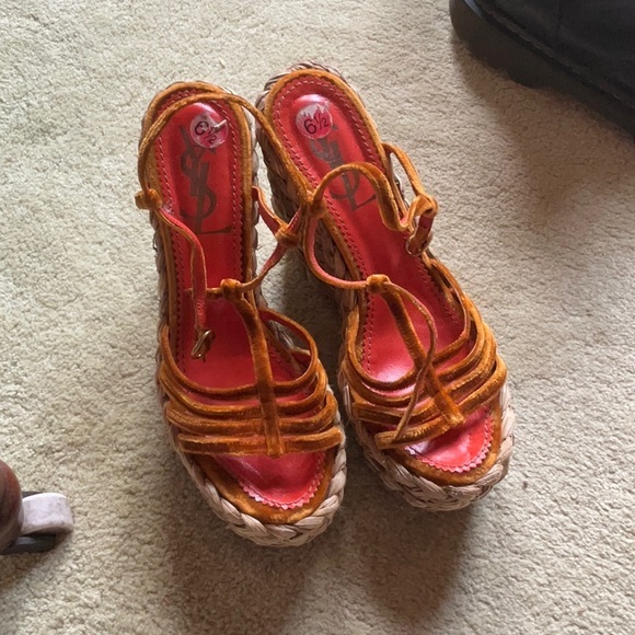 YSL sandals rare find fit 36.5 - Picture 1 of 6